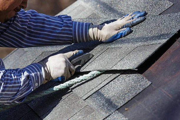New roof installation on a modern home