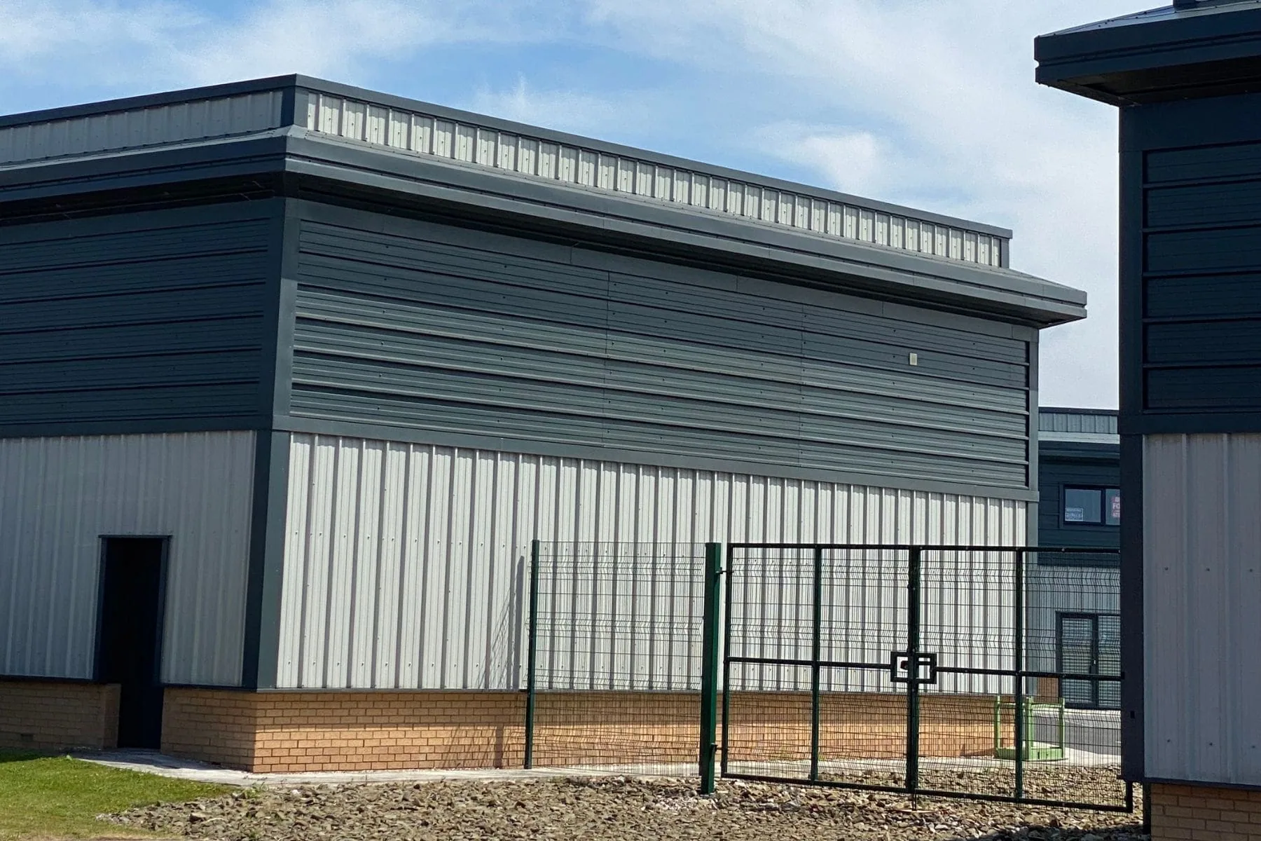 Industrial metal roofing and wall cladding