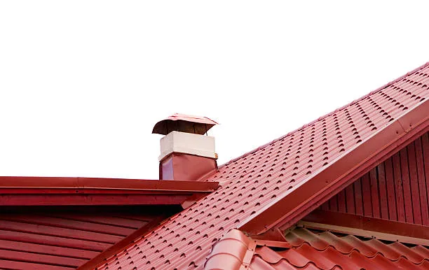 Finished painted metal roof